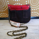 MAE & J,RED BROWN,5X6,LEATHER BELT W CHAIN