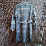 CHAOYICHUN,BROWN+,2,PLAID BUTTON COAT