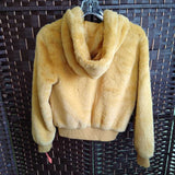 HAILEY'S LOVE JACKETS,YELLOW+,XS,FUR JACKET