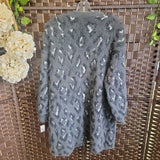 GRAY,LARGE,CARDIGAN