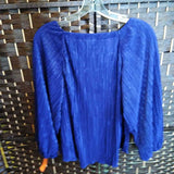 BLUE,2,LONG SLEEVE TOP