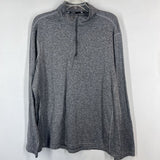 GRAY,XL,1/4 ZIP ACTIVE TOP