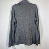 GRAY,XL,1/4 ZIP ACTIVE TOP