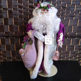 WHITE+,17 IN,PORCELAIN SANTA