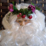 WHITE+,17 IN,PORCELAIN SANTA