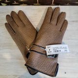 BROWN+,SMALL,VINYL GLOVES WITH BUCKLE