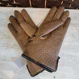 BROWN+,SMALL,VINYL GLOVES WITH BUCKLE