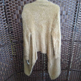 BROWN,SMALL,NYLON CARDIGAN