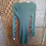 BLOOMING JELLY,ARMY GREEN,XL,SWEATER DRESS