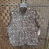 BROWN WHITE,LARGE,LEOPARD PRINT REVERSIBLE