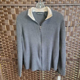 DKNY,GRAY+,SMALL,SWEATER JACKET