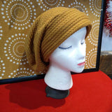 GOLD, SLOUCHY BEANIE