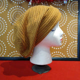 GOLD, SLOUCHY BEANIE