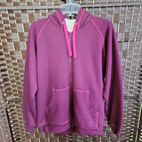 BERRY,LARGE,FLEECE HOODIE