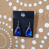 BL/SIL, TEARDROP EARRINGS