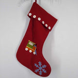 FELT STOCKING,RED,19 IN,TRAIN