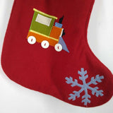 FELT STOCKING,RED,19 IN,TRAIN