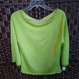 LIME GREEN,XL,BEADED NECK