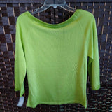 LIME GREEN,XL,BEADED NECK