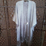 SHAWL,SILVER,OS,SHAWL