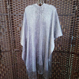 SHAWL,SILVER,OS,SHAWL