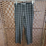 BLACK WHITE,SMALL,STRETCH PANTS SQUARE