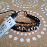 BLACK+, MULTI-STRAND SKULL BRACELET