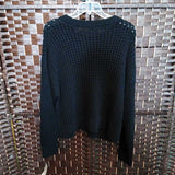 BLACK,LARGE,LONG SLEEVE SWEATER