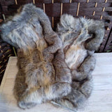 TAN,2 PC,FUR WITH STONES