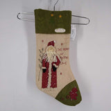 HOLIDAY TIME,OLIVE TAN, VINTAGESANTA STOCKING