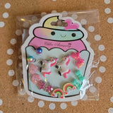 GIRLS MULTI EARINGS, CUPCAKE