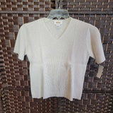 TALBOTS,CREAM,SMALL,SWEATER