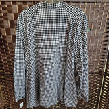 BL/WH,XL,PLAID GINGHAM TOP