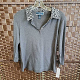 GRAY+,MEDIUM,LONG SLEEVE TOP