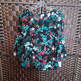 BLACK+,M,FLORAL BLOUSE