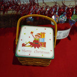 PAT OLSON,TAN+,SMALL,MERRY CHRISTMAS BASKET