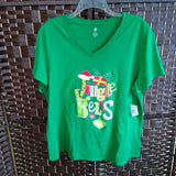 GREEN+,2X,JINGLE BELLS GLITTER TEE