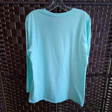 TEAL+,2X,SMILING'S MY FAVORITE LONG SLEEVE