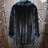 MONTEREY FASHIONS,BLACK,14,FAUX FUR COAT