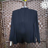 BLACK,16,BLAZER BEADE COLAR