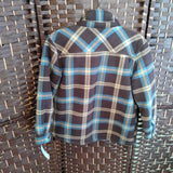 FREEDOM FOUNDARY,BROWNS,MED 10,PLAID FLEECE