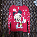 DISNEY,RED,MEDIUM,LIGHT UP MICKEY SWEATSHIRT