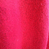 RED,LARGE,BUTTON NECK SWEATER