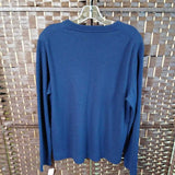 NAVY,LARGE,V NECK SWEATER