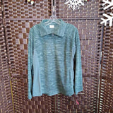 COLUMBIA,GR/WH,XL,FLEECE TOP