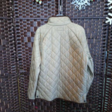 RALPH LAUREN,TAN/BR,MEDIUM,QUILTED COAT/FLEECE LINING