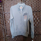 GREY,MEDIUM,ZIPPER PULL OVER