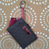 BR/PINK, JET SET WILD BERRY ZIP KEY CASE