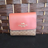 COACH,TERRACOTA,TRI FOLD,WALLET