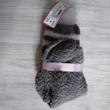 GREY PINK, FLUFFY SOCKS